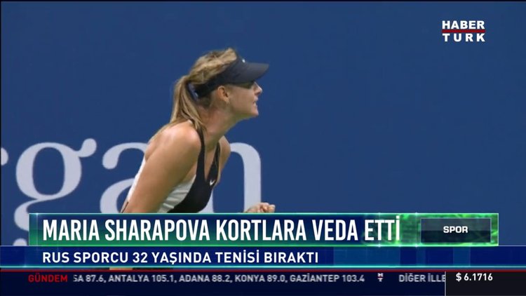 Maria Sharapova kortlara veda etti