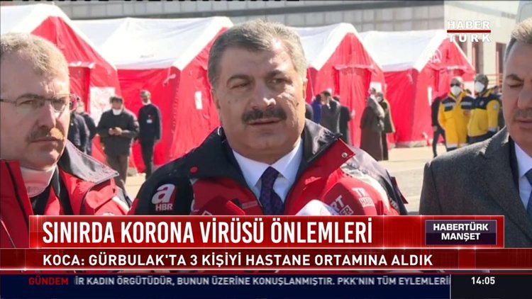 Sınırda koronavirüsü önlemleri