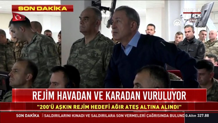 Bakan Akar: 200'ü aşkın rejim hedefi ateş altına alındı