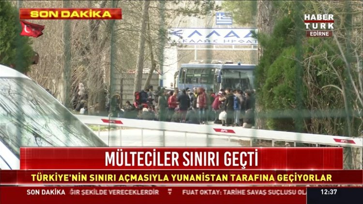Mülteciler sınırı geçti