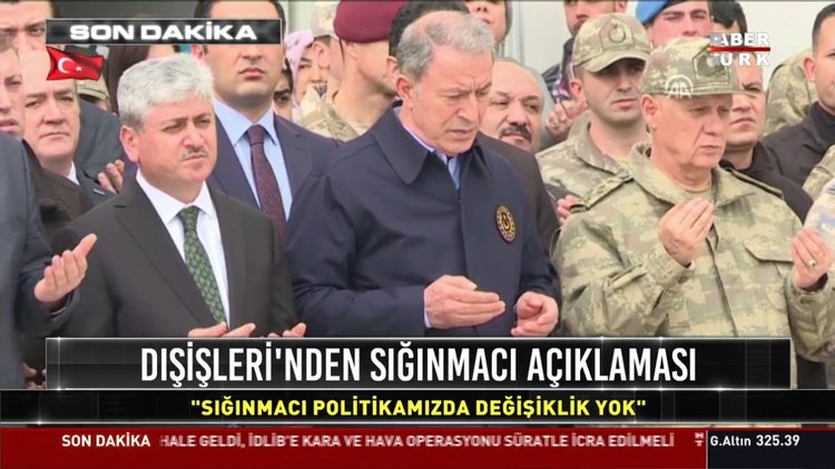 Hatay Devlet Hastanesinde İdlib şehitleri için tören düzenlendi