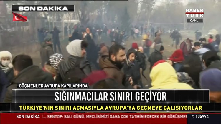 Sığınmacılar sınırı geçiyor
