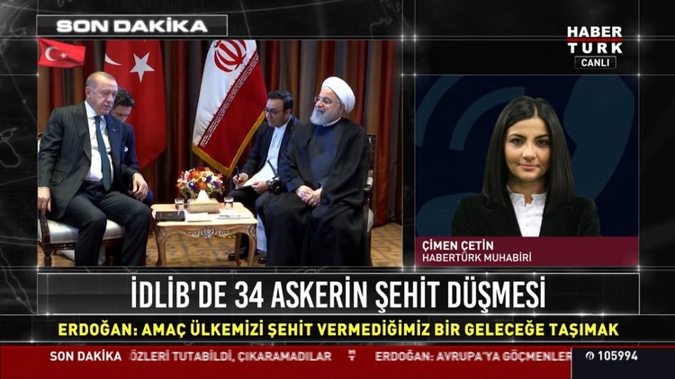 Cumhurbaşkanı Recep Tayyip Erdoğan, İran Cumhurbaşkanı Ruhani ile görüştü