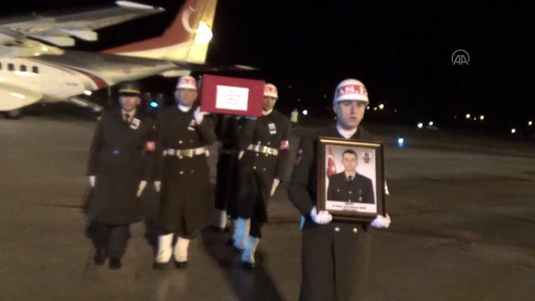 İdlib'de şehit olan Piyade Uzman Çavuş Akın'ın cenazesi Tokat'a getirildi