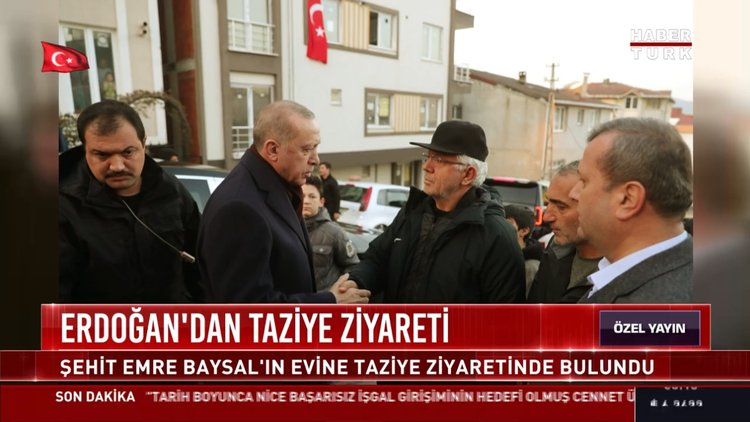 Erdoğan'dan taziye ziyareti
