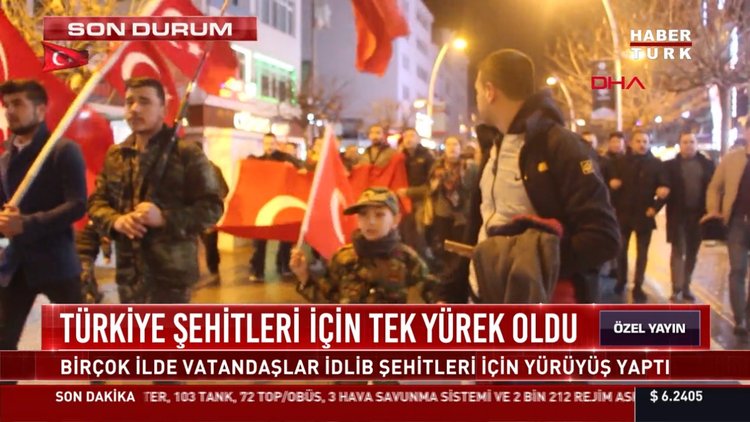 Türkiye şehitleri için tek yürek oldu