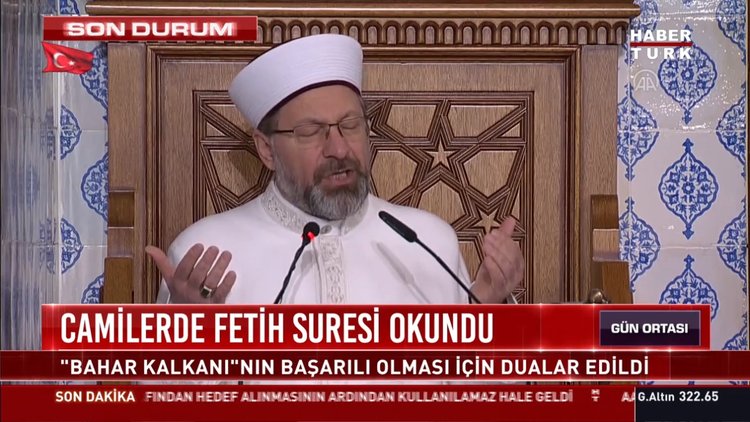 Camilerde Fetih suresi okundu