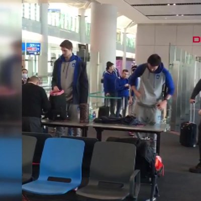 Ergin Ataman Dan Ucaga Giris Sirasinda Yapilan Aramaya Tepki