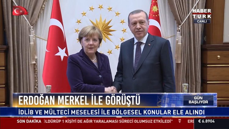 Erdoğan Merkel ile görüştü