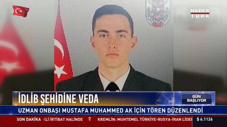 İdlib şehidine veda