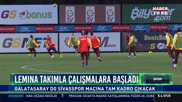 Lemına takımla çalışmalara başladı