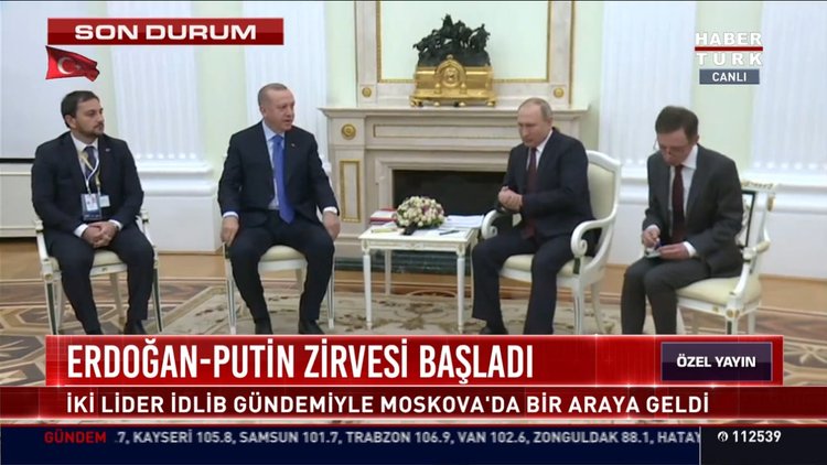 Erdoğan-Putin zirvesi başladı