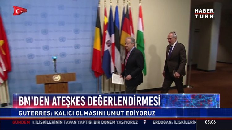 BM'den ateşkes değerlendirmesi