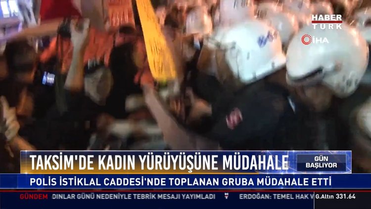 Taksim'de 34 kişi gözaltına alındı