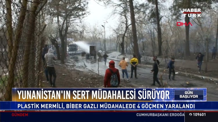 Yunanistan'ın sert müdahalesi sürüyor