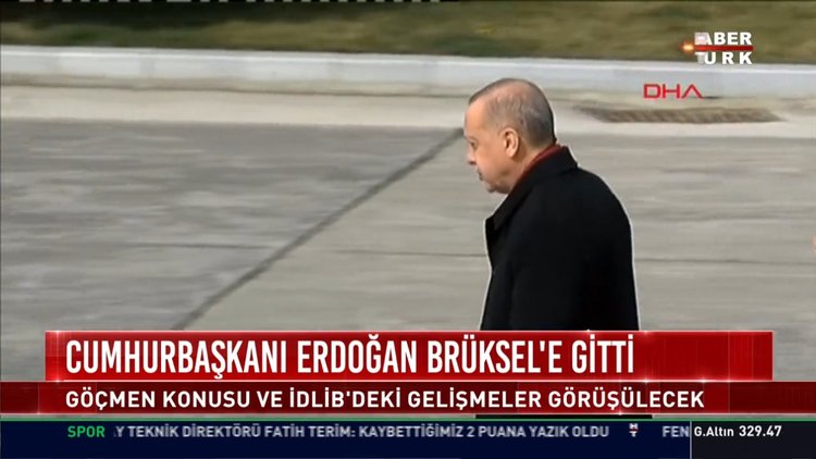 Cumhurbaşkanı Erdoğan Brüksel'e gitti
