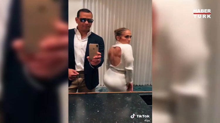 Jennifer Lopez ve sevgilisi Alex Rodriguez'den TikTok paylaşımı
