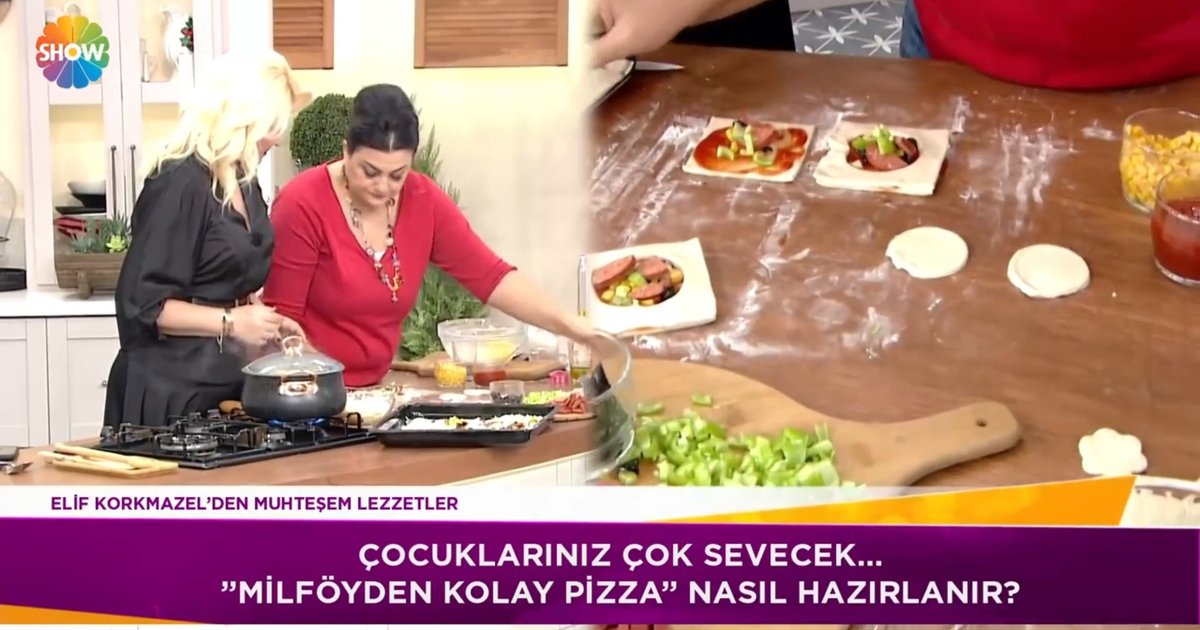 Zahide Yetiş'le Videoları Milföyden kolay pizza!