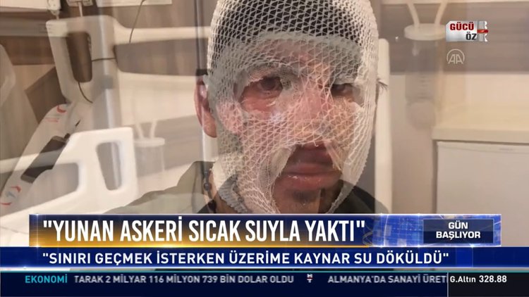 Göçmenler nehirde yıkandı