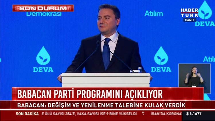 Deva Partisi Genel Başkanı Ali Babacan partisini tanıttı