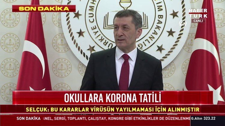 Okullar 1 hafta tatil! Uzaktan eğitim nasıl yapılacak? Milli Eğitim Bakanı Ziya Selçuk açıkladı