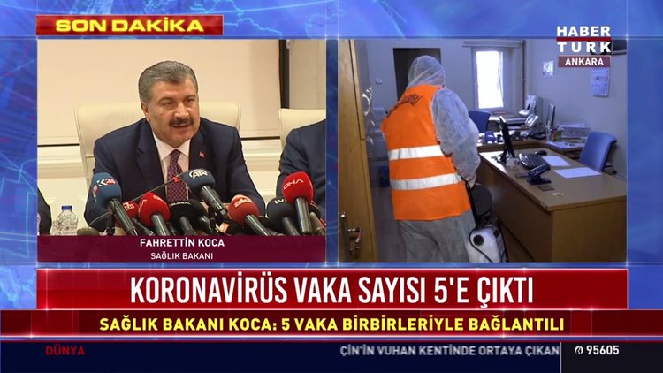 Koronavirüs (Coronavirus) vaka sayısı 5'e çıktı! Sağlık Bakanı Koca açıkladı!