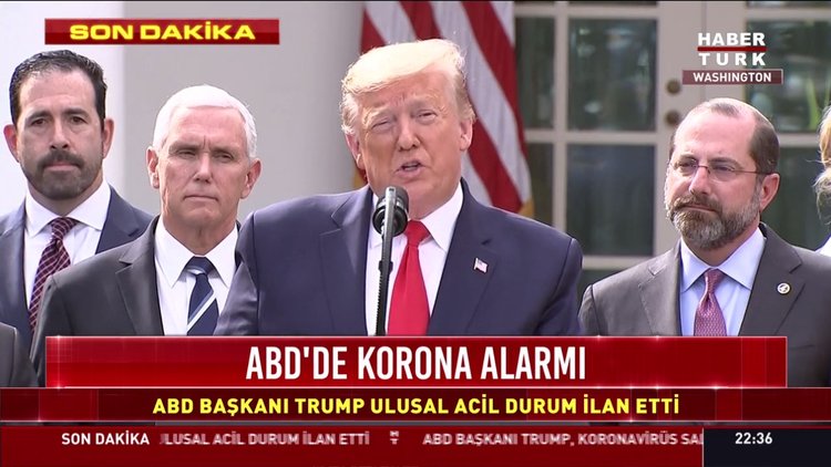 ABD Başkanı Trump, koronavirüs salgını nedeniyle ülkede ulusal acil durum ilan etti