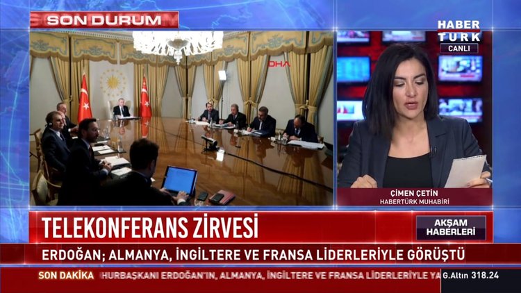 Cumhurbaşkanı Erdoğan; Macron, Merkel ve Johnson'la görüştü