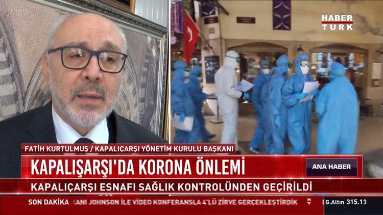 Kapalıçarşı'ya korona taraması