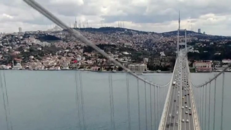İstanbul trafiğine "korona" etkisi drone ile görüntülendi