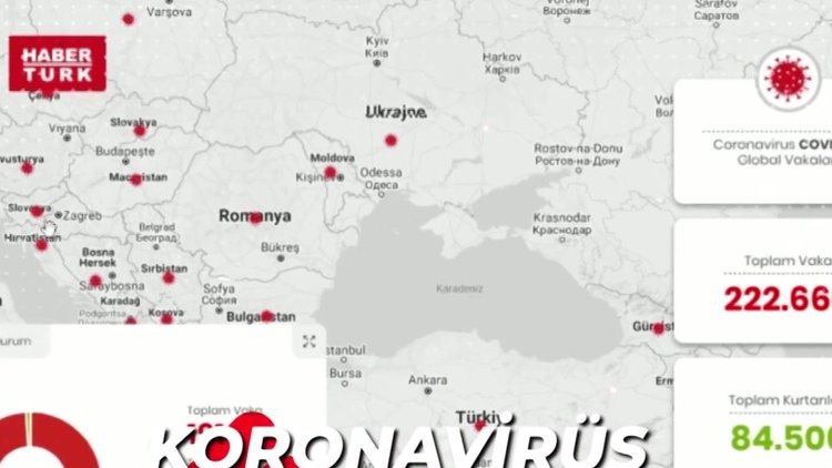 Habertürk'ten koronavirüs için harita ve özel sayfa