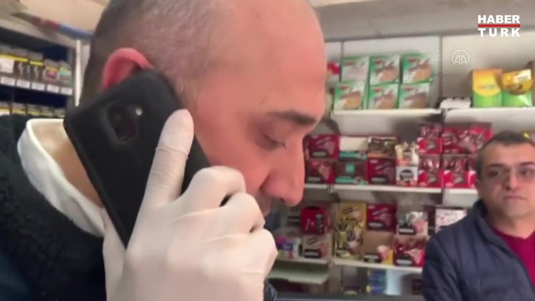 Market alışverişini drone ile yaparak "Evde kal" mesajı verdi