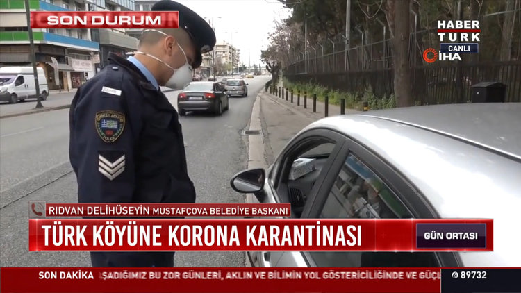Türk köyüne korona karantinası