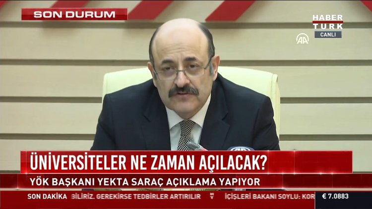SON DAKİKA: YÖK Başkanı Saraç: YKS'nin 25-26 Temmuz'da yapılacağını açıkladı