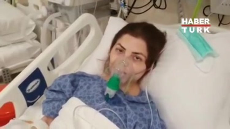 Koronavirus nedeniyle hayatini kaybeden Dilek Tahtali'nin hastanedeki son goruntuleri!