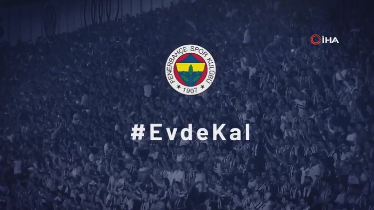 Fenerbahçe'den 'Evde kal' videosu