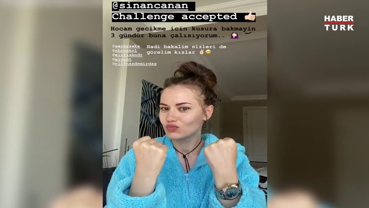 Fahriye Evcen meydan okudu!