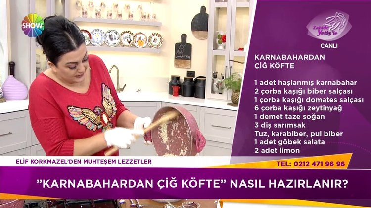 Karnabahardan çiğköfte