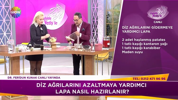 Diz ağrılarını geçirmeye yardımcı lapa!