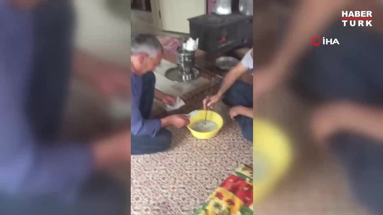 Koronavirüse karşı emekli maaşını kaynar suda yıkadı