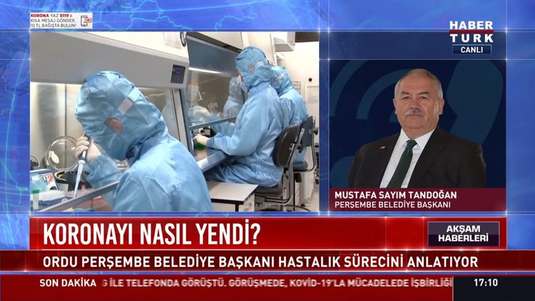 Ordu Perşembe Belediye Başkanı korona sürecini Habertürk'e anlattı