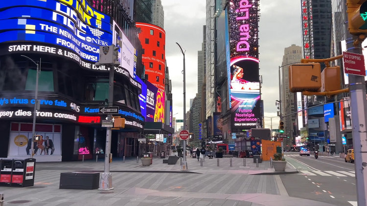Boş New York sokakları