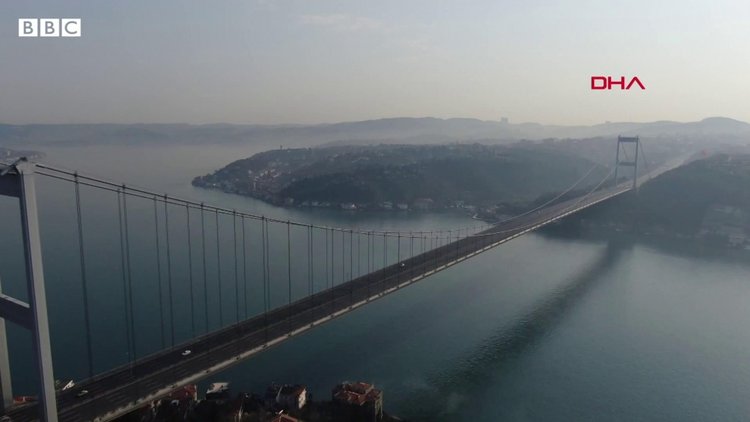 Drone görüntüleriyle İstanbul'da sokağa çıkma yasağının ilk günü