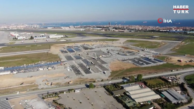 Atatürk Havalimanı'ndaki hastanenin zemin betonu dökülmeye başlandı