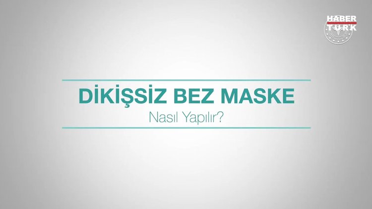 Evde dikişsiz bez maske nasıl yapılır?