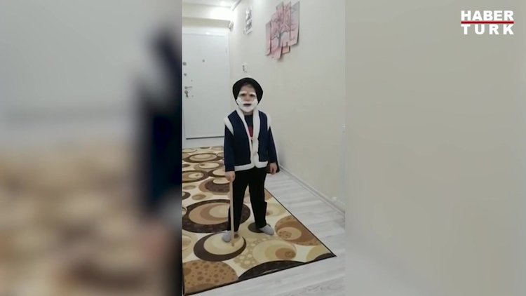 Enes Eymen'den #evdekal mesajı