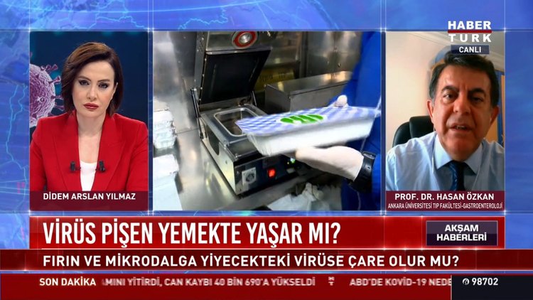 Virüs pişen yemekte yaşar mı?