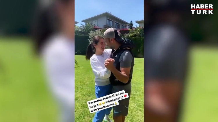Alişan ile Buse Varol Tektaş'tan 'karantina' romantizmi