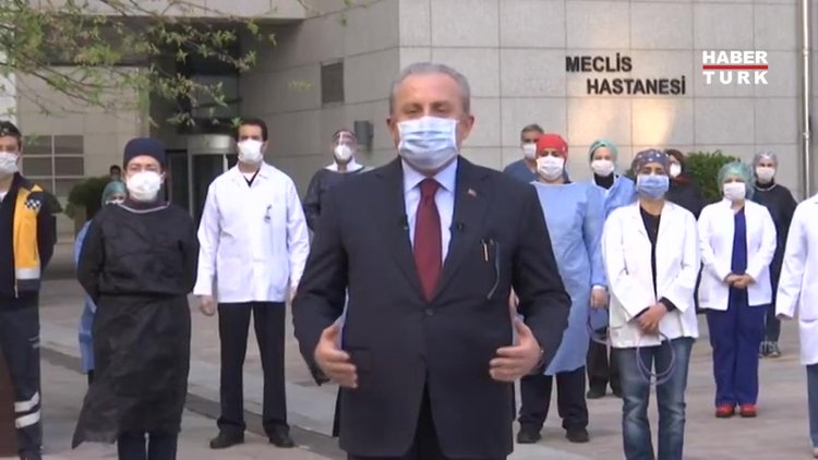 TBMM Başkanı Şentop''tan sağlık çalışanlarıyla birlikte 100'üncü yıl mesajı