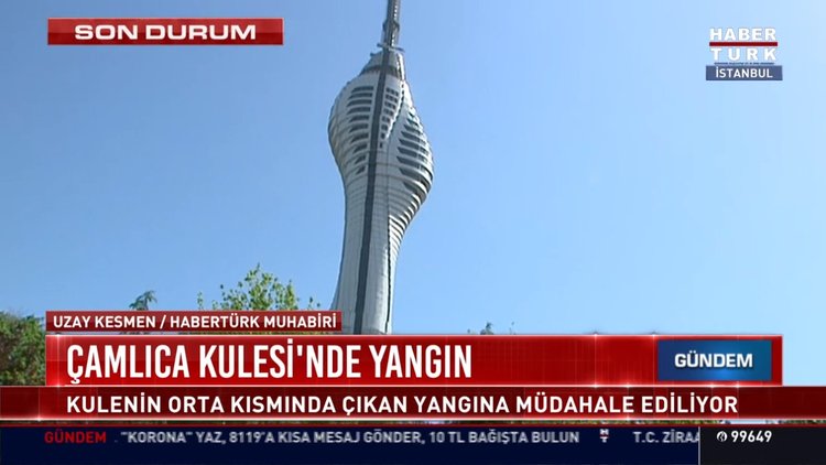 Çamlıca kulesinde yangın çıktı son durum ne? İşte ayrıntılar...